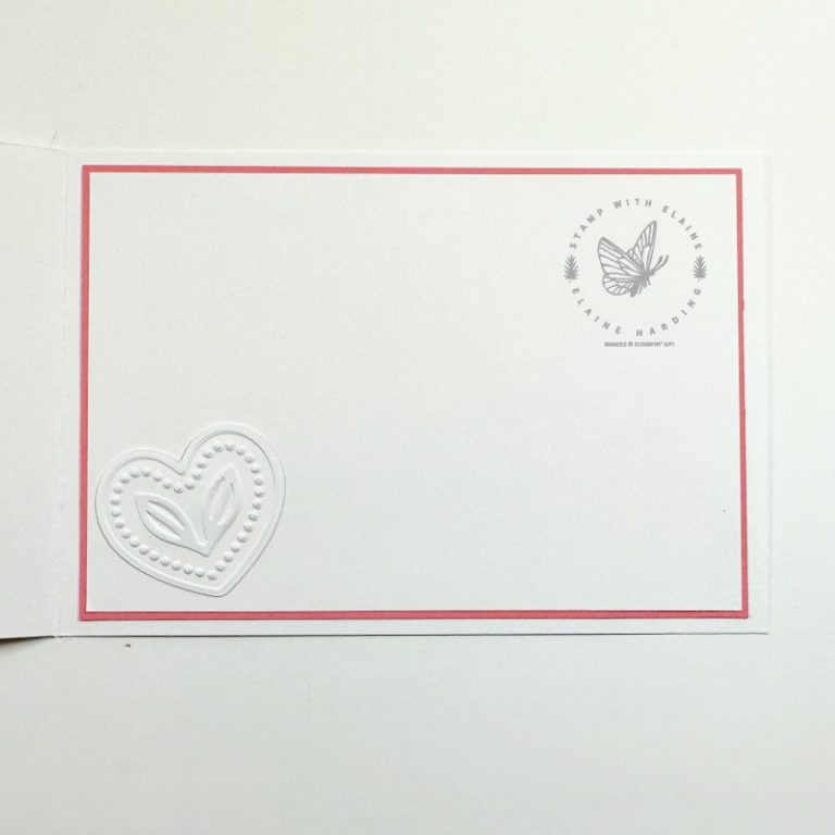 Adoring Hearts Hybrid Embossing Folder Stamp With Elaine