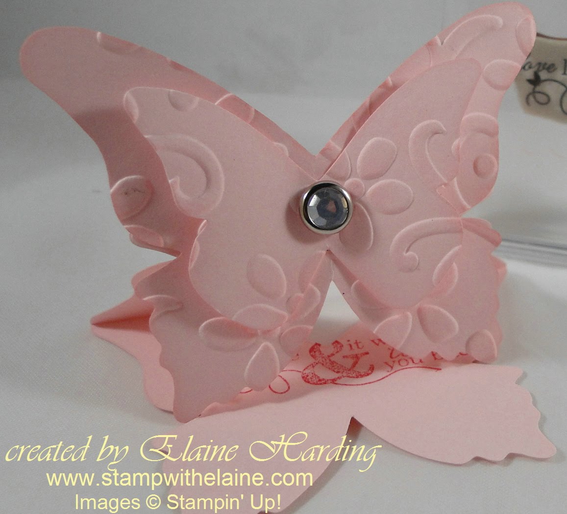 Free Butterfly Easel Card Tutorial Stamp With Elaine 4925