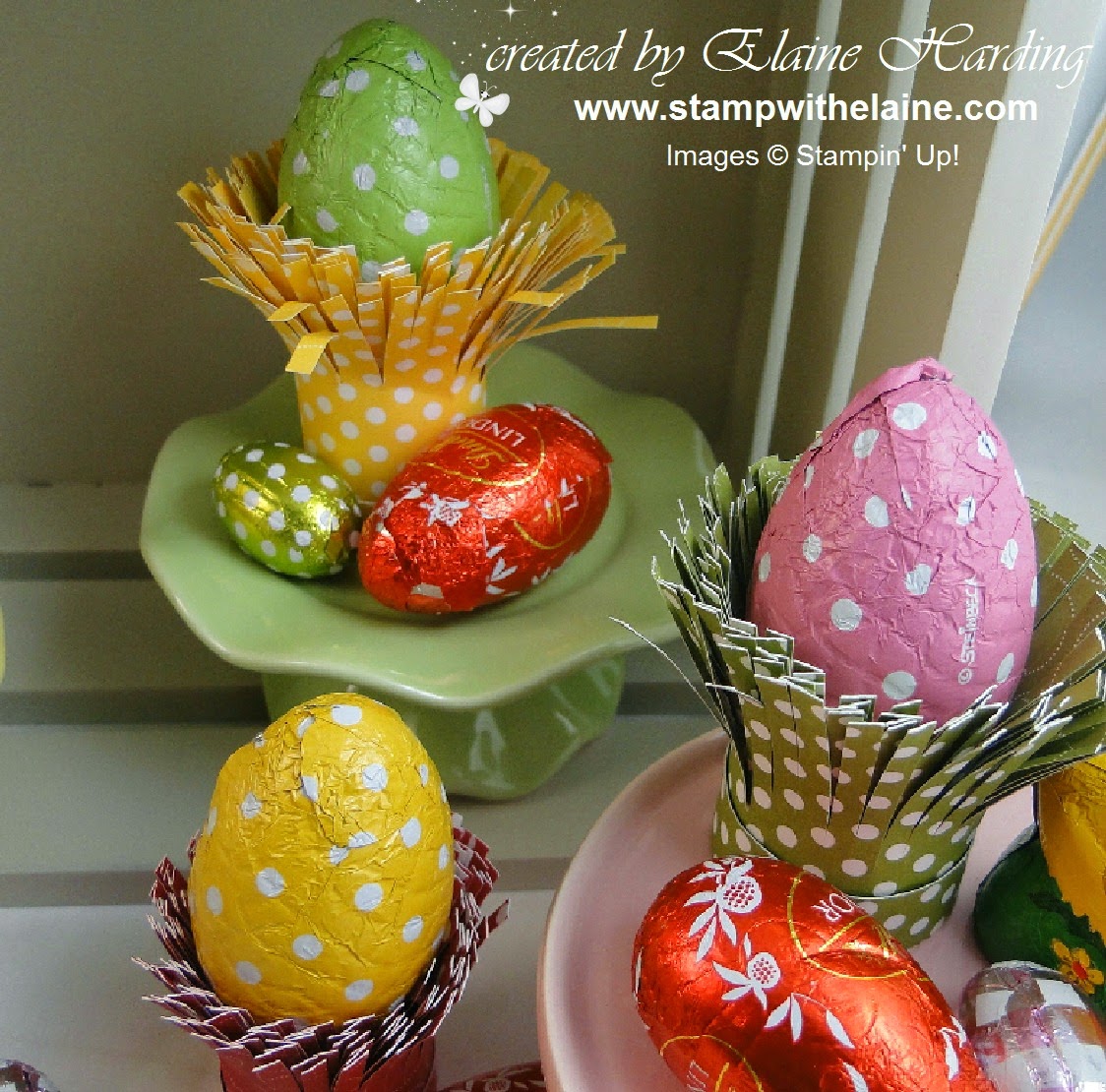 egg cups with fringing scissors