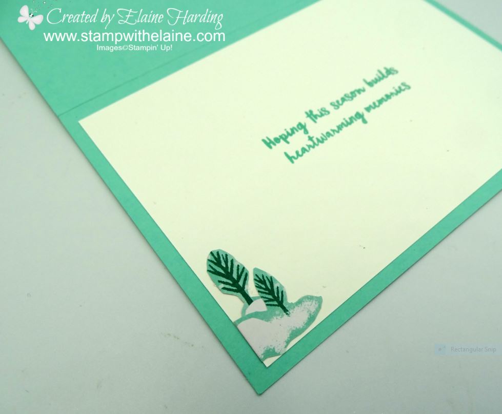 inside coastal cabana christmas card