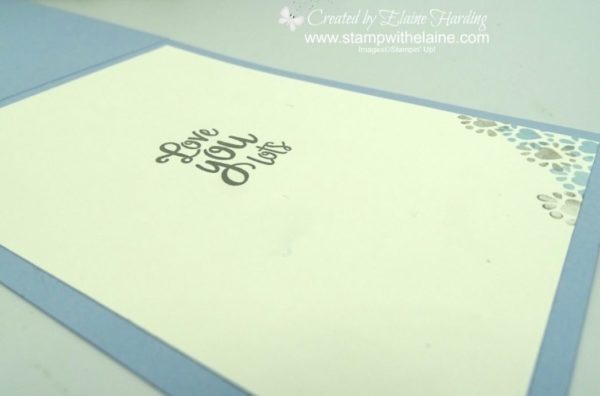 clean and simple card with heartfelt stamp set