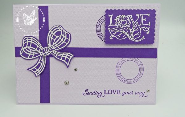 Sneak peek Gift Wrapped embossed card