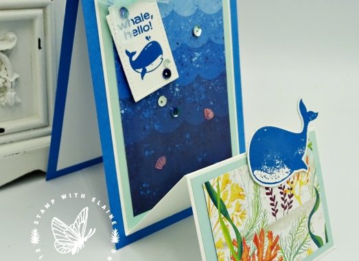 Whale Hello, Whale Done fancy fold card