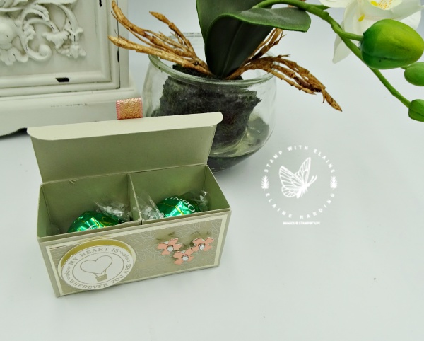 double compartment box from 6" x 6" card stock