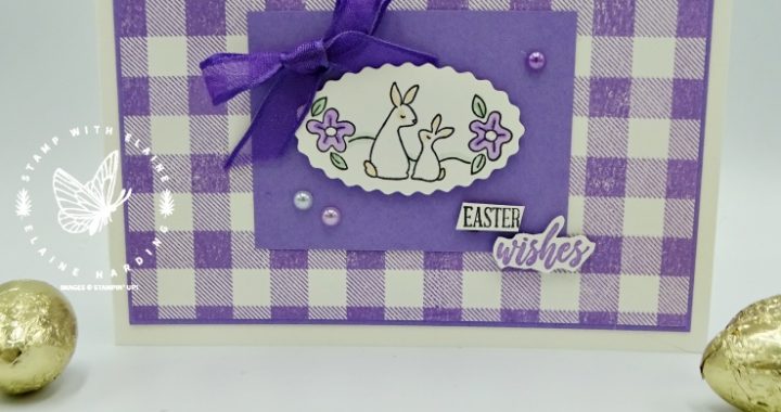 Easter card clean and simple with oval occasions