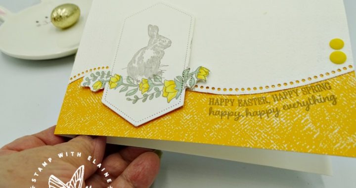 Easter or spring card quite curvy