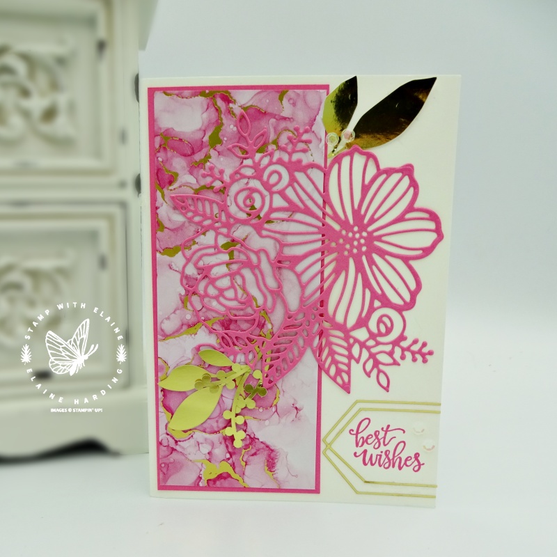 Clean and simple floral card - Stamp with Elaine