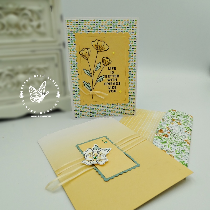 gift card with a twist with hand-penned memories and more cards and envelopes