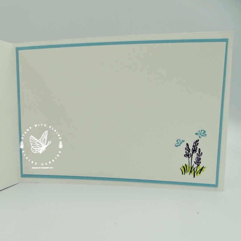 inside diorama card simple stamping with beautiful moments