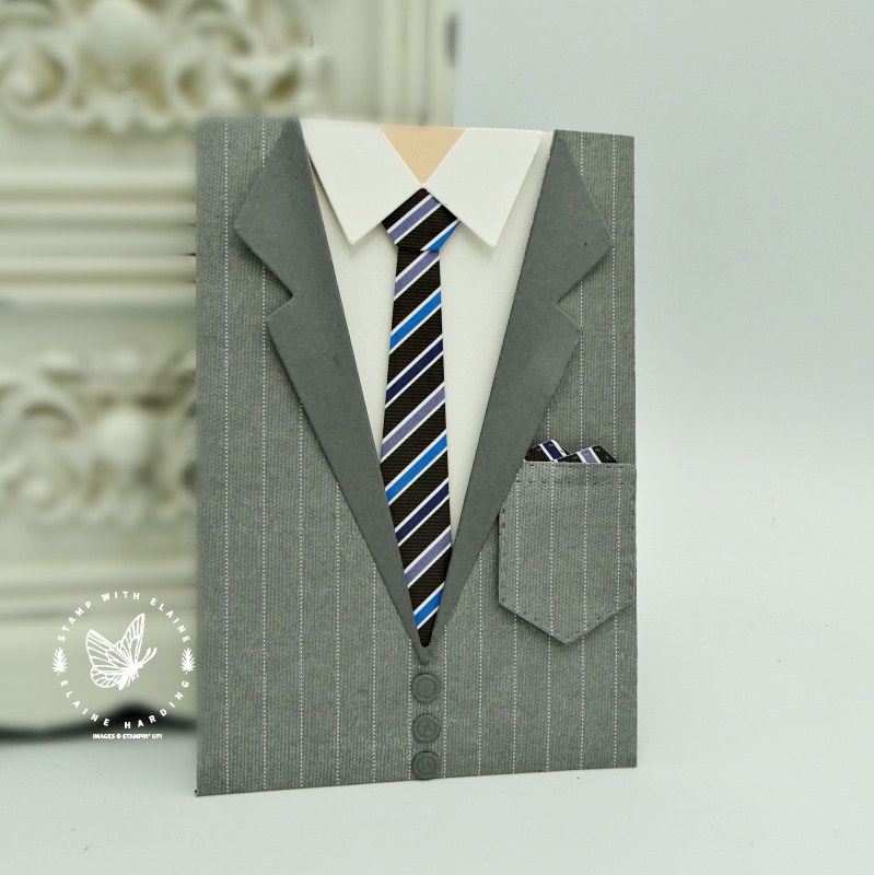 masculine pocket card with  Handsomely suited bundle