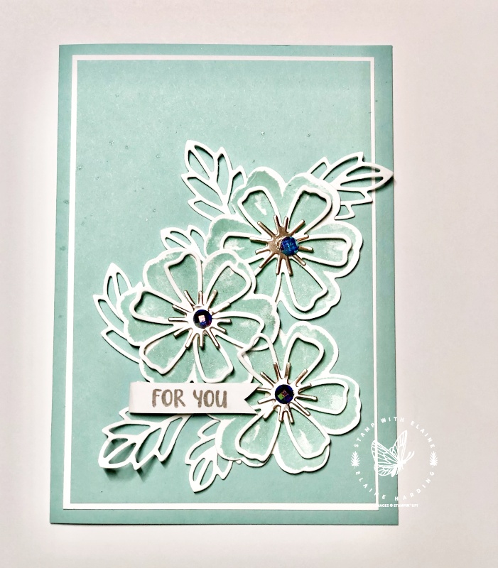 clean and simple floral card