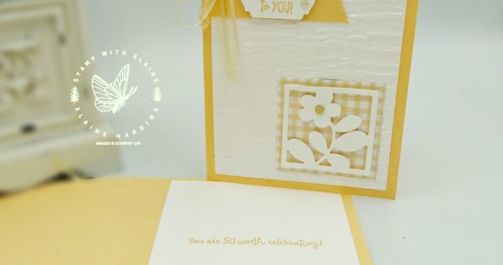 clean and simple card with all squared away bundle