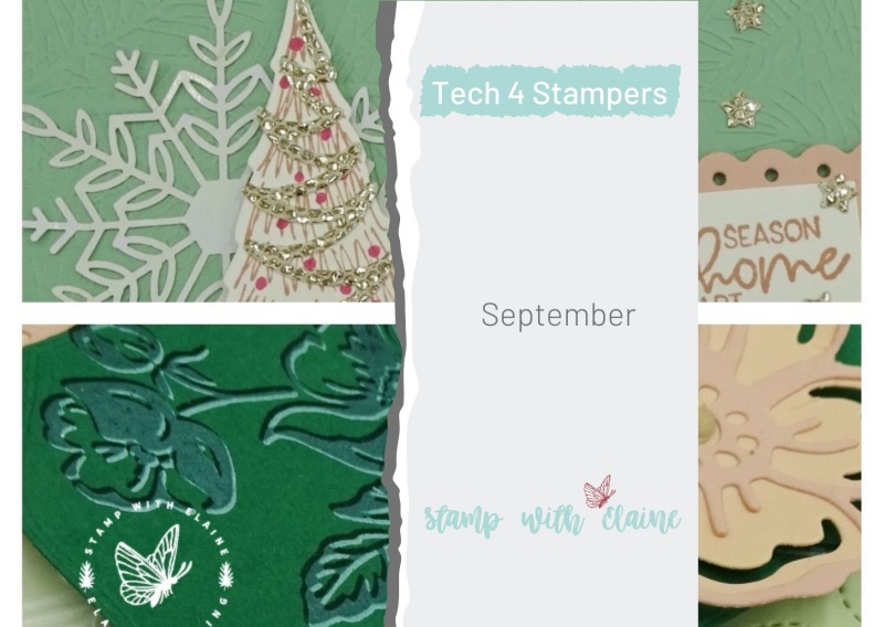 christmas and technique cards for Tech4Stampers blog hop