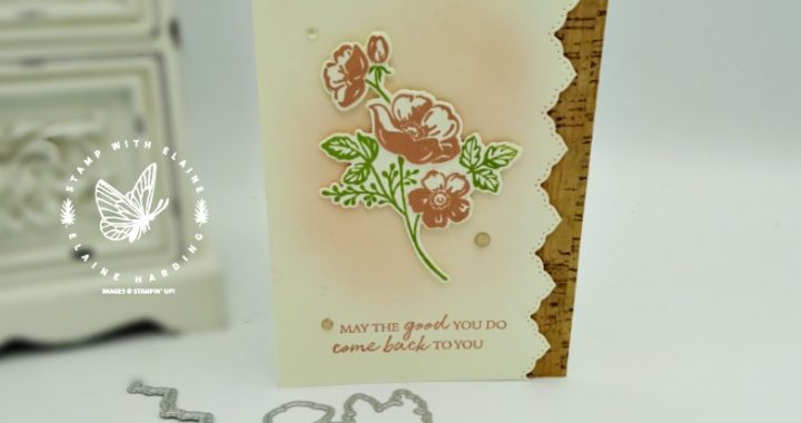 floral card with shaded summer