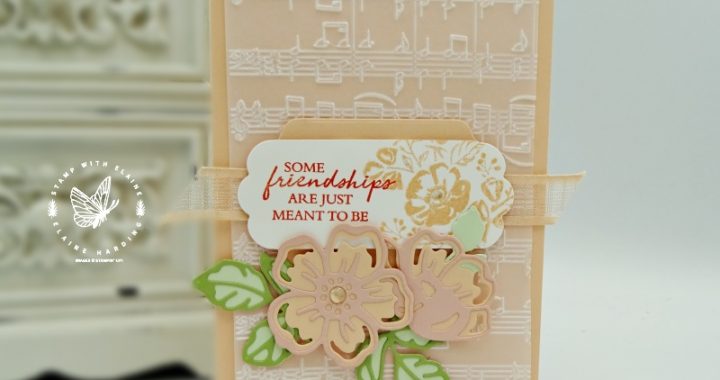 vellum embossed card with shaded summer