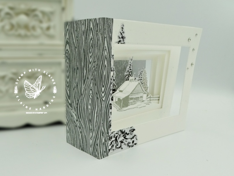 side view diorama card for tech 4 stampers blog hop