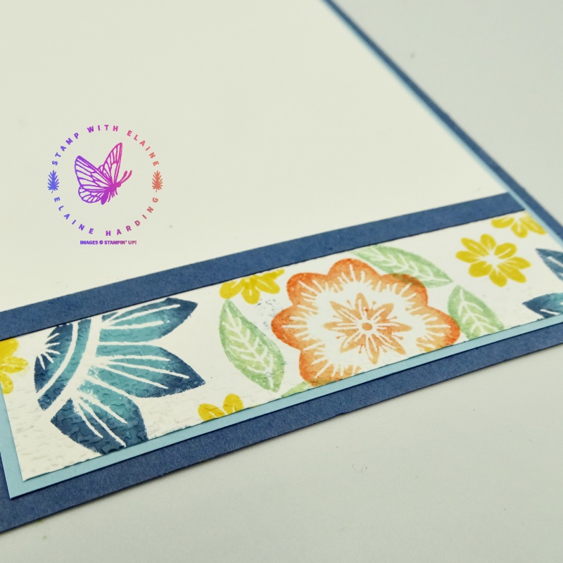 inside diy patterned paper card with sweet symmetry.