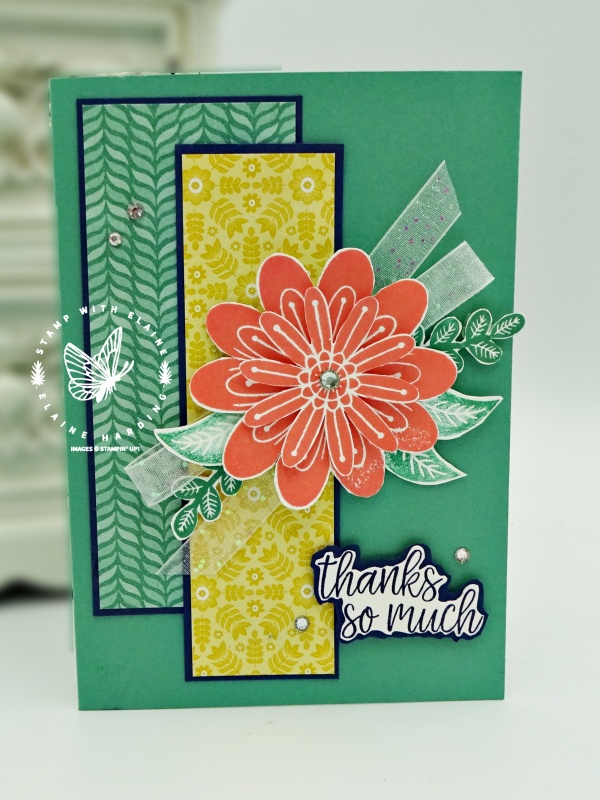 thank you floral card with sweet symmetry