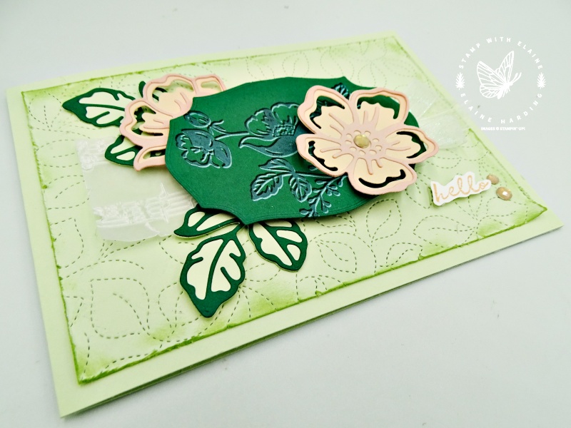 Floral card with 