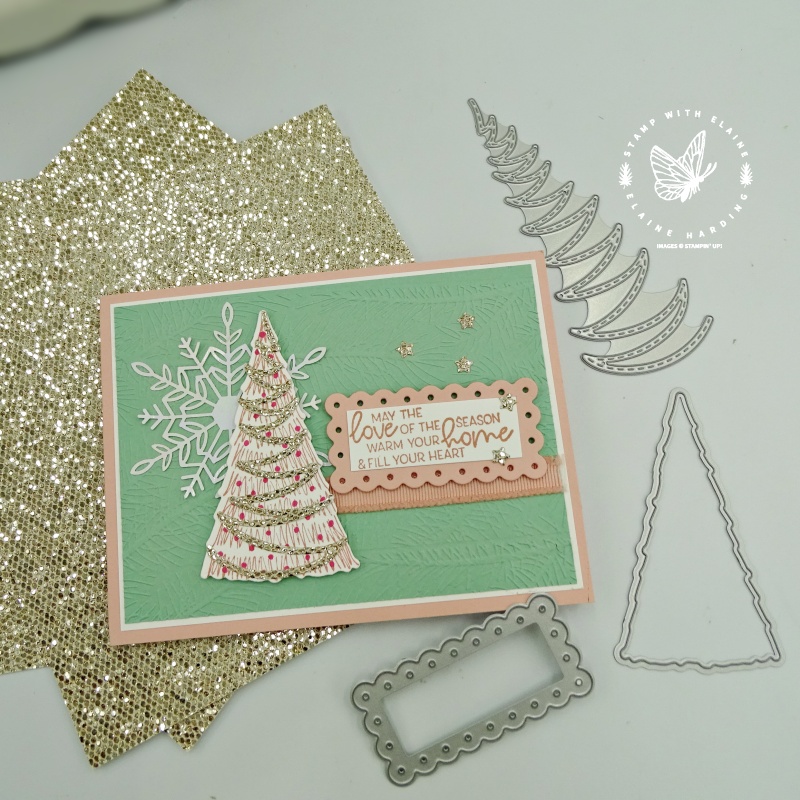Christmas card with Whimsical Trees 