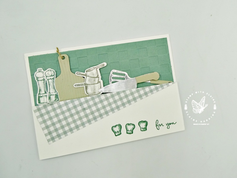 fancy fold dutch door card with What's Cookin