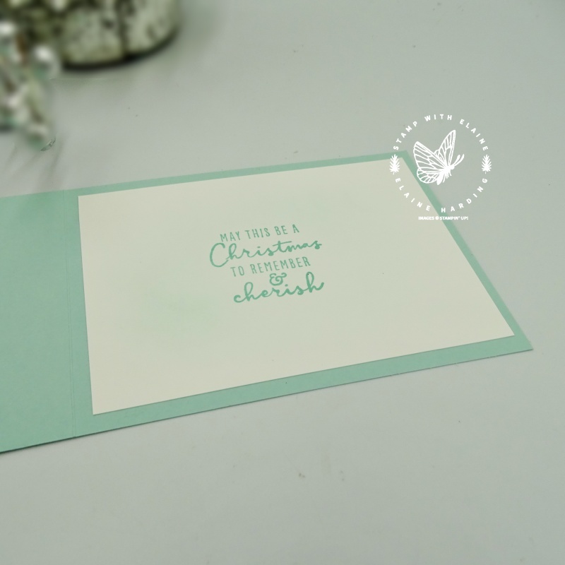 blended inside card with Cjhristmas to Remember