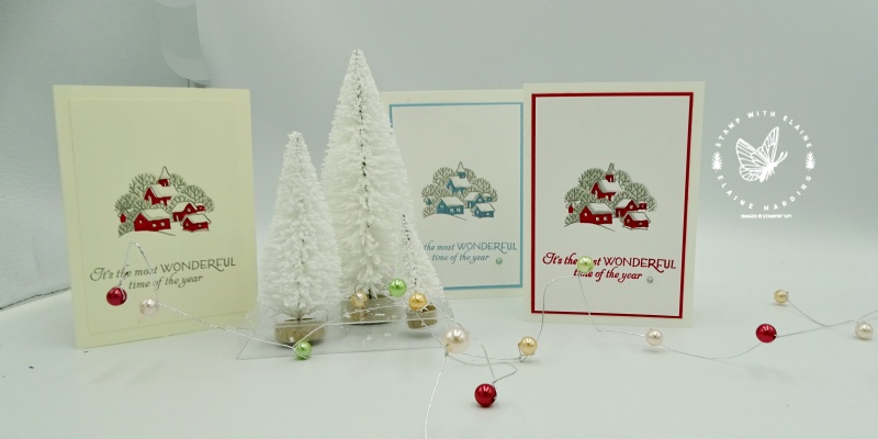 quick easy Christmas cards with Classic Cloche bundle