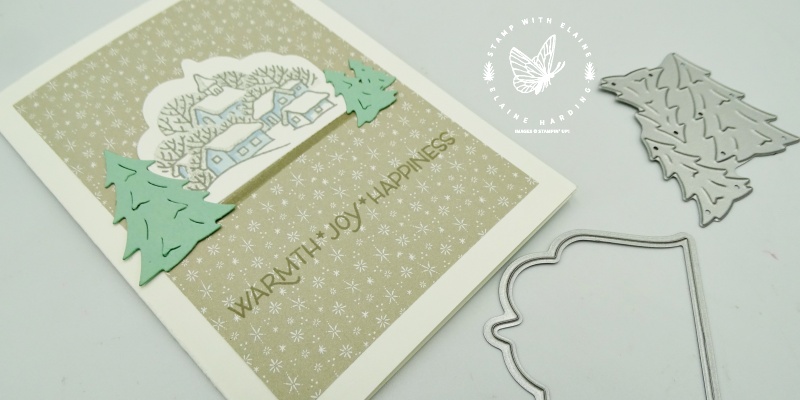 simple clean christmas card with classic cloche bundle