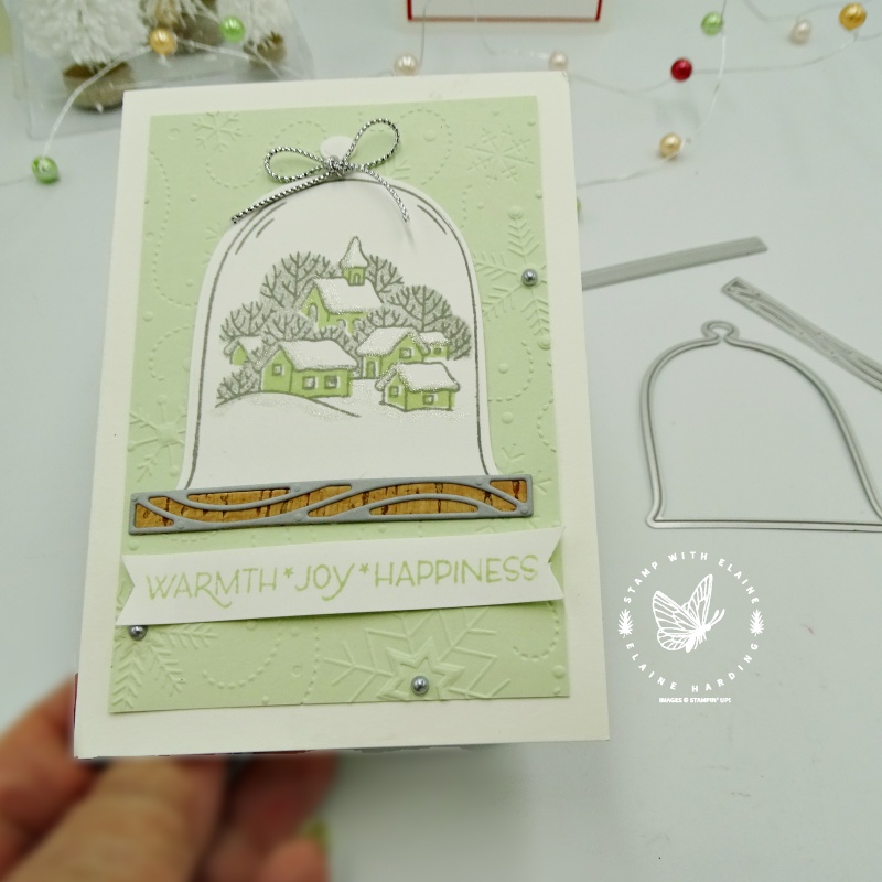 christmas notecard with Classic Cloche bundle