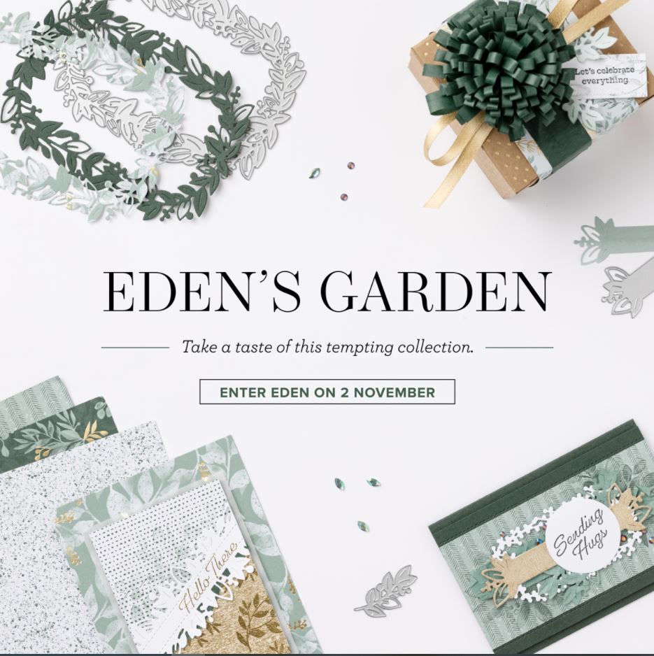 Stampin' Up news on Eden's garden flyer