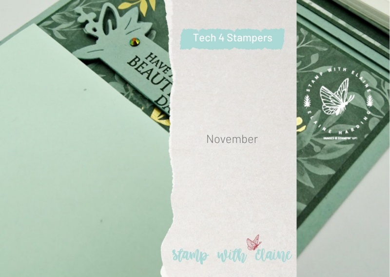 calendar and post it note for Tech 4 Stampers blog hop