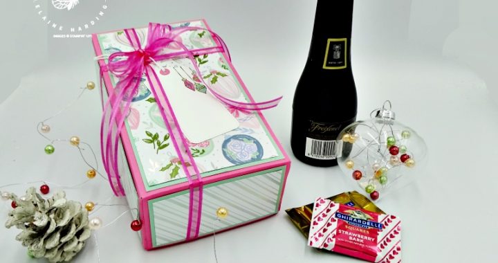 bespoke gift box for wine and chocolate