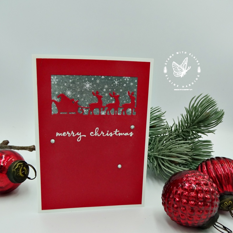 Easy Christmas cards with Gift Giving Dies