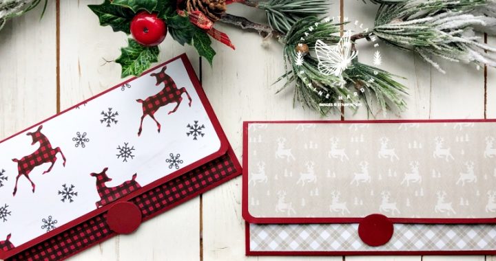 gift money wallets for christmas with peaceful deer