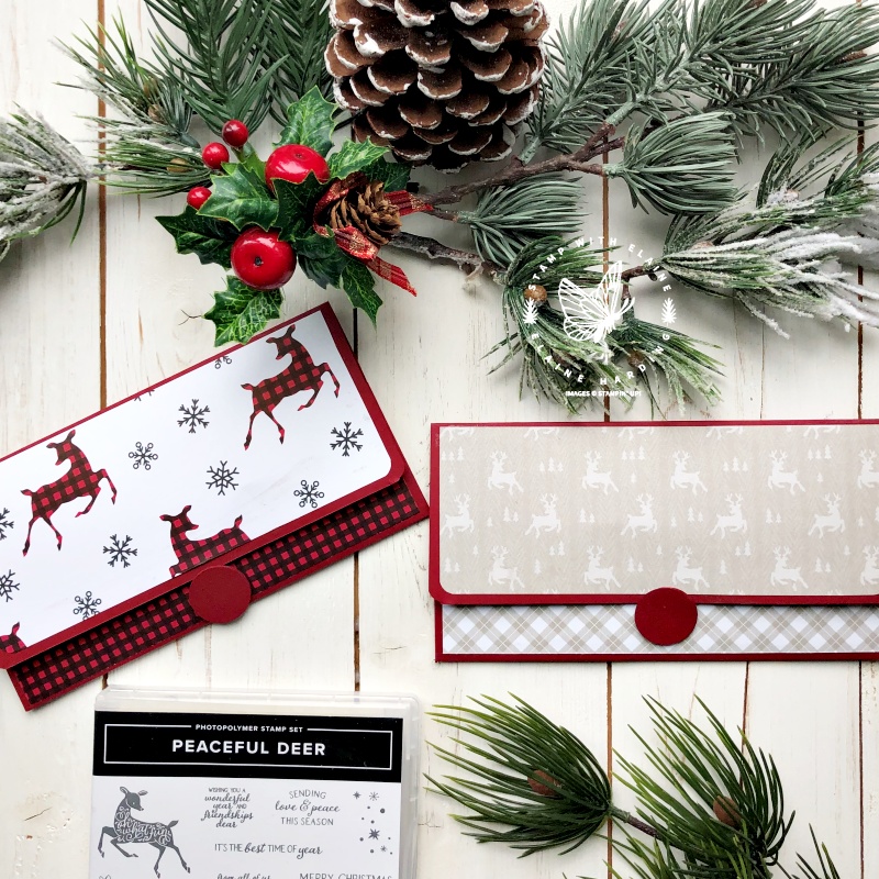 money gift wallets for Christmas with Peaceful Deer 