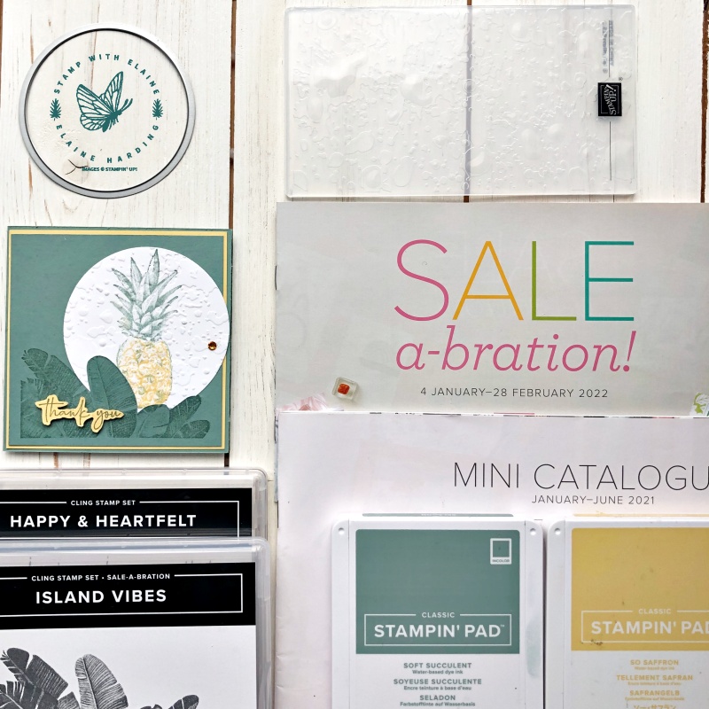 square card  with Island Vibes Sale-a-bration