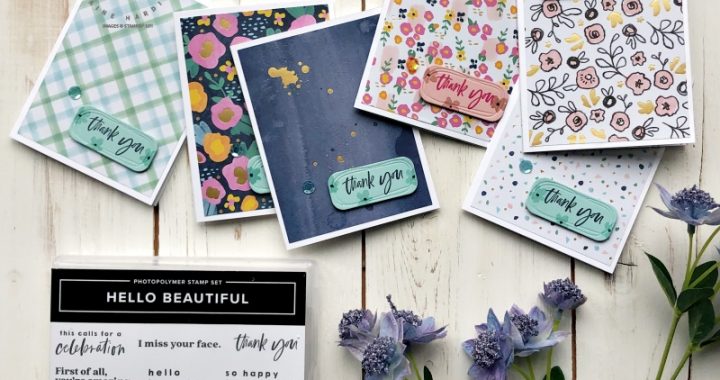 simple thank you cards with abstract beauty dsp