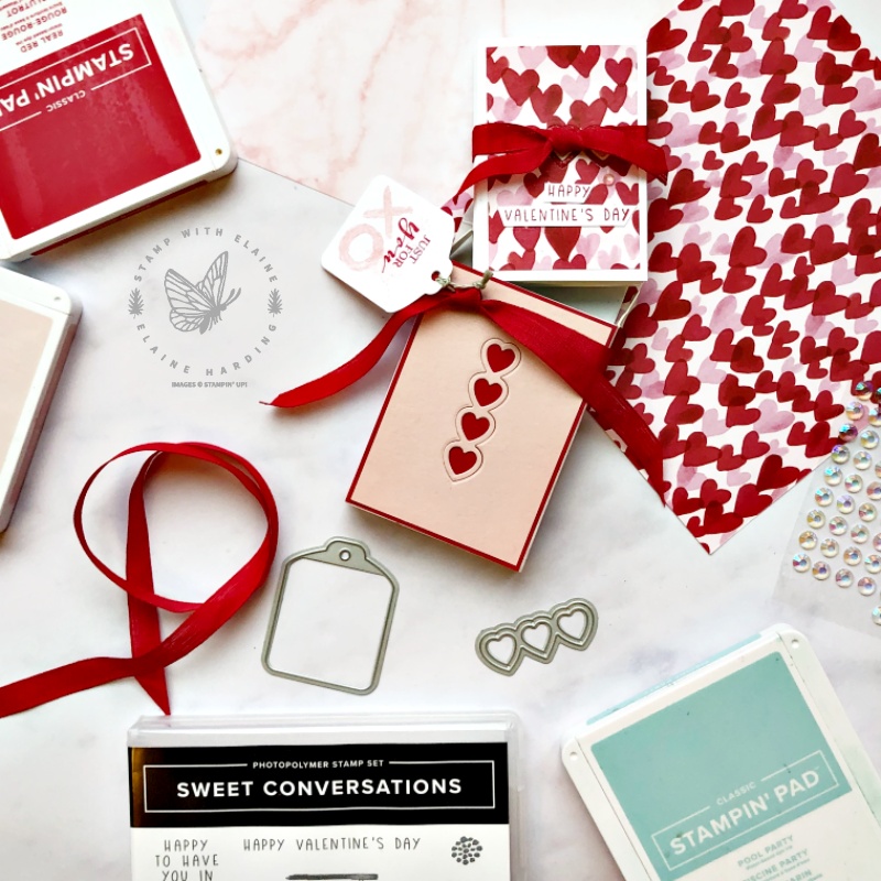 sweet littl box for mini Valentine cards with Sweet Conversations