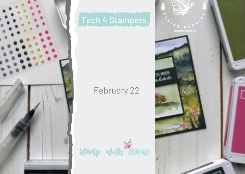 watercolouring for tech 4 stampers blog hop