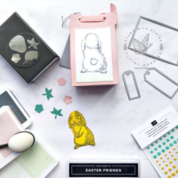 Easter Bunny treat box - Easter Friends - Stamp with Elaine
