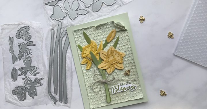 simple easter card with Daffodil Daydream