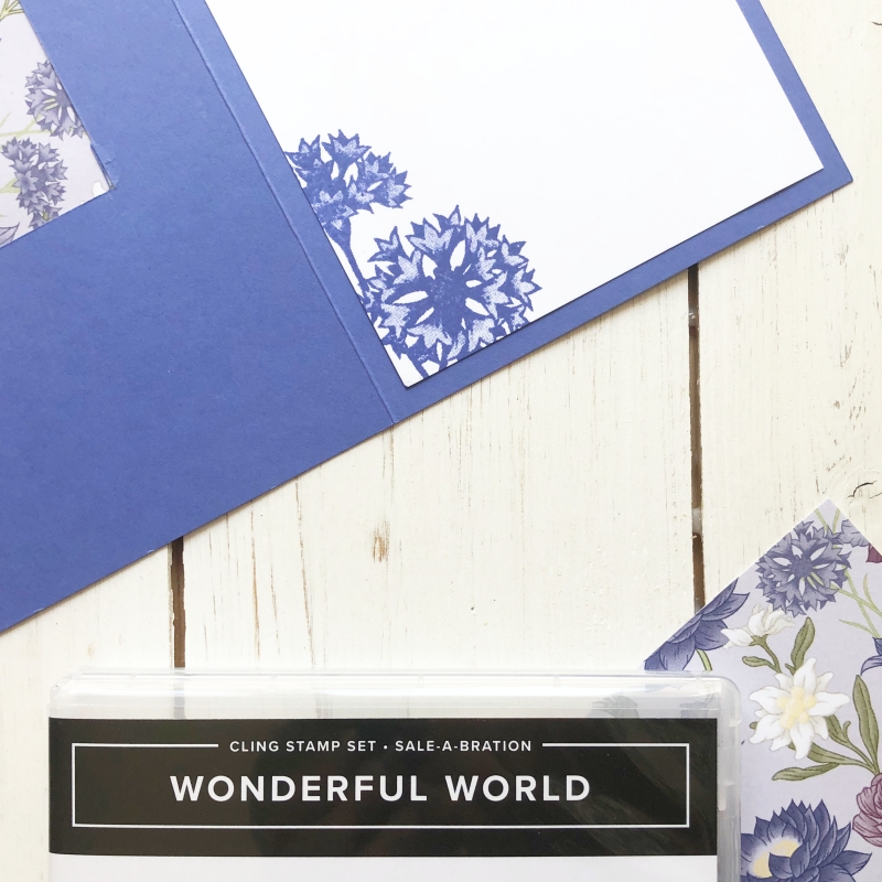 inside corner fold card wonderful World