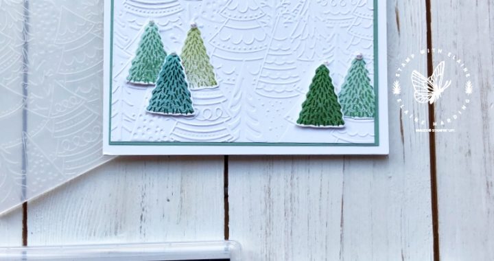 christmas card with Countless Trees