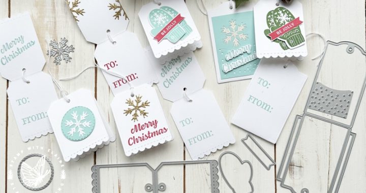 gift tags with Celebrate with Tags bundle