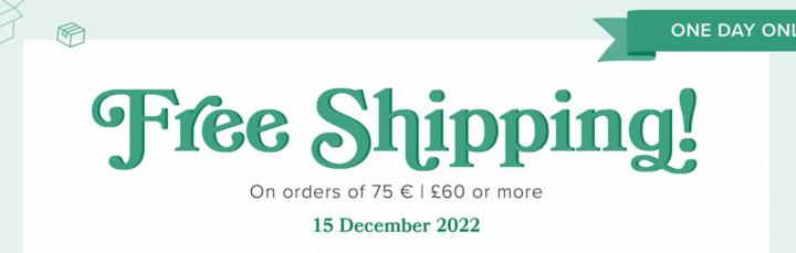 free shipping 15 Dec 2022 one day only