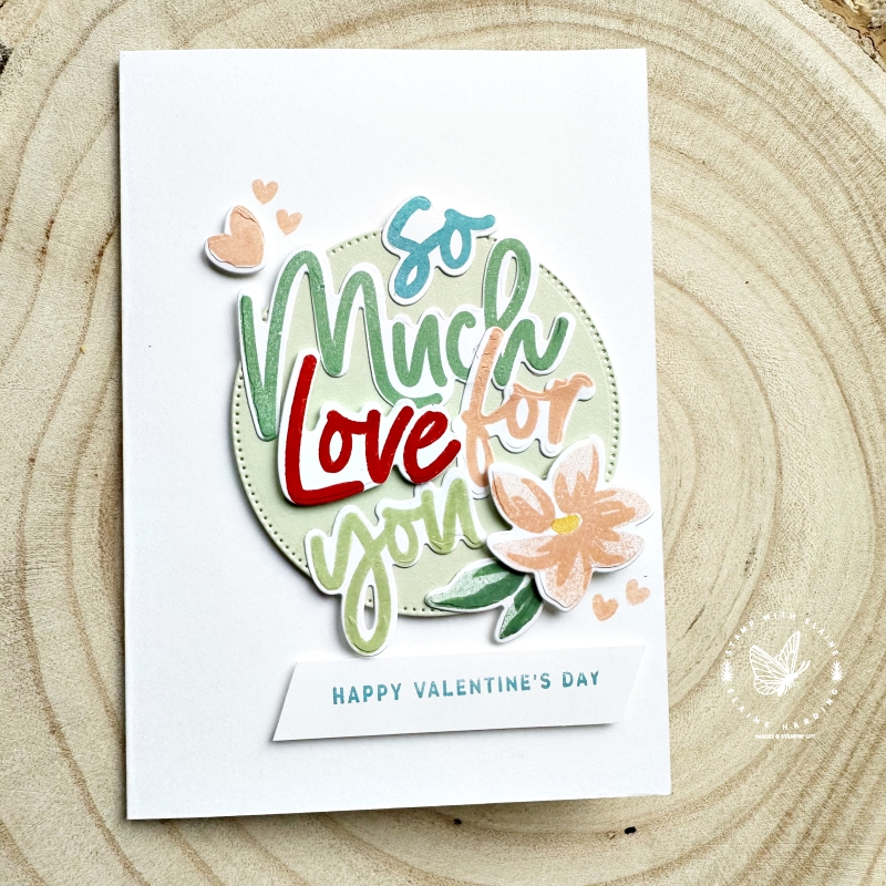 Valentine card with Love for You Bundle