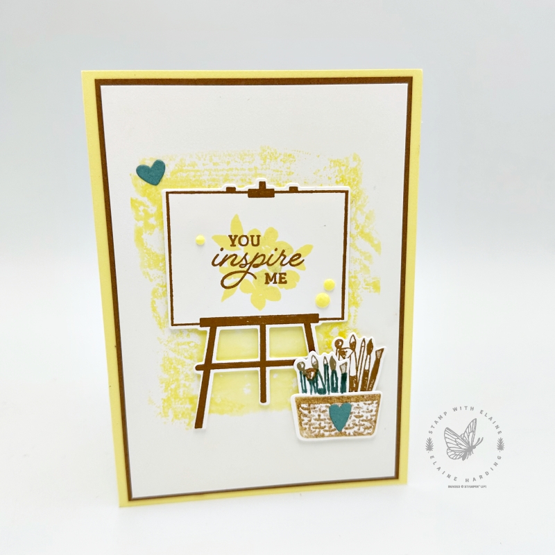 Lemon Lolly smooshed background with Crafting with you