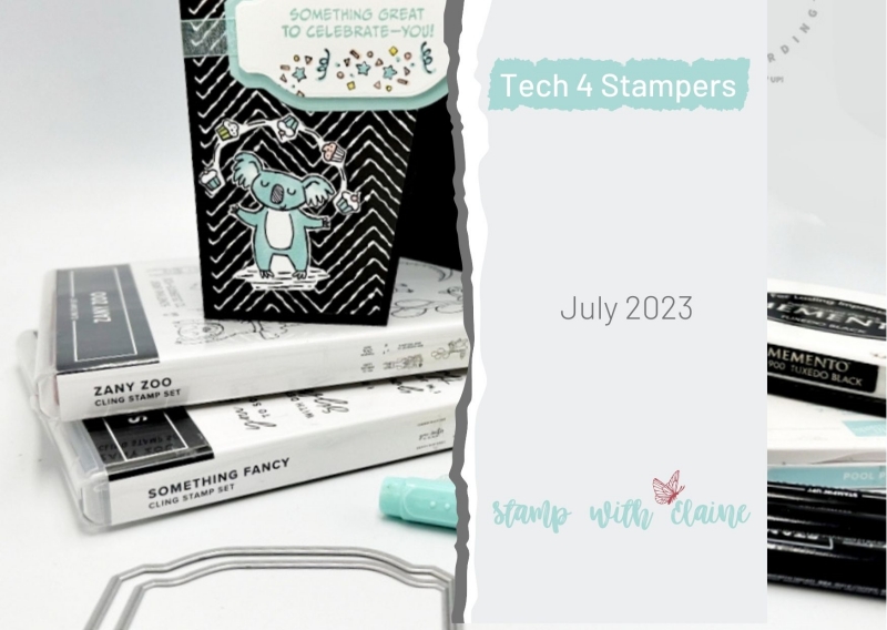 tech 4 stampers blog hop July 2023 banner