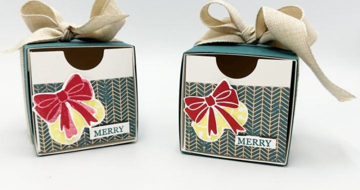 nested treat boxes with precious pinecones