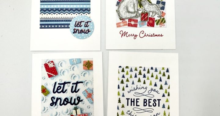 Basic white Beary Christmas Memories & More cards